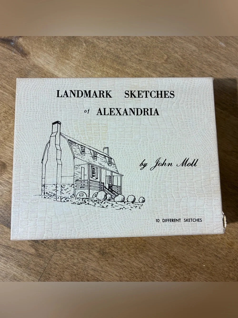 Vintage John Moll Landmark Sketches Alexandria VA 10 Cards Boxed Set